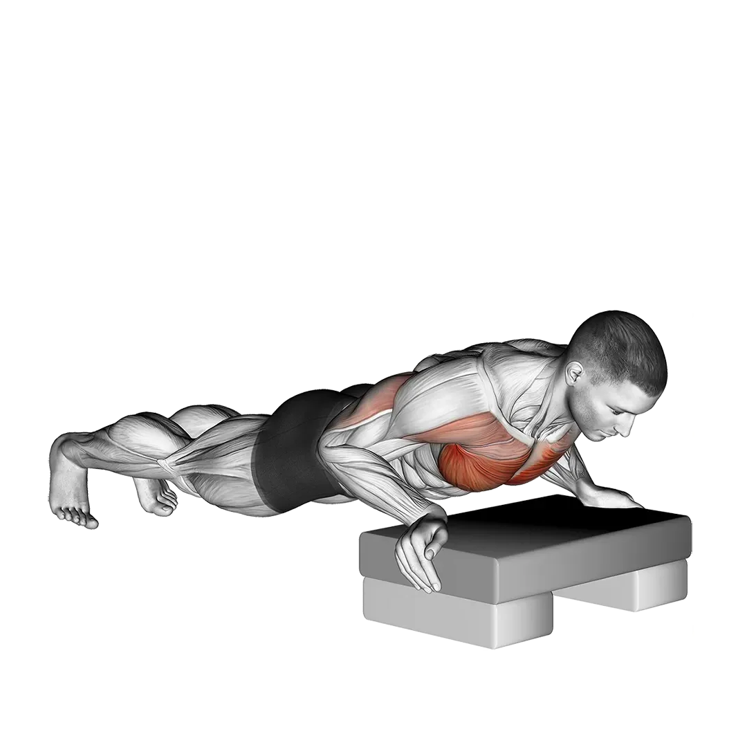 Demo still of incline push-ups